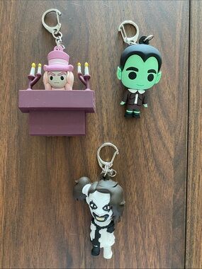 Lot of 3 Halloween Keychains/Bag Charms